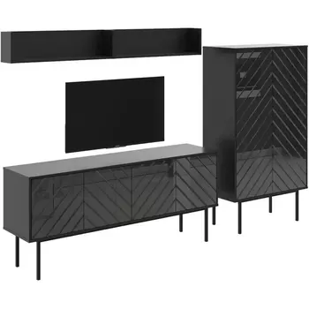 Композиция Boho 6 ОГОГО (арт.578736), (ЛДСП/Черный) ОГОГО Обстановочка!