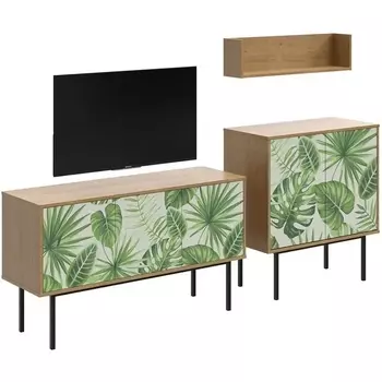 Композиция Boho Color 1 ОГОГО (арт.599543), (ЛДСП/Дуб Корбридж) ОГОГО Обстановочка!