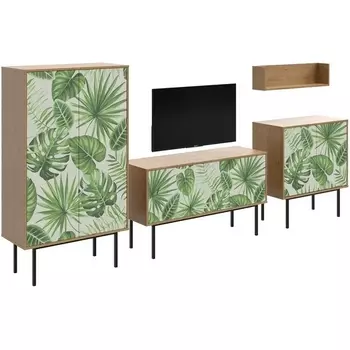 Композиция Boho Color 2 ОГОГО (арт.599555), (ЛДСП/Дуб Корбридж) ОГОГО Обстановочка!