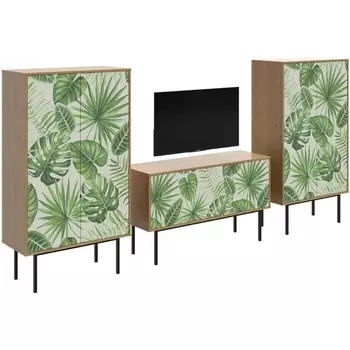 Композиция Boho Color 3 ОГОГО (арт.599567), (ЛДСП/Дуб Корбридж) ОГОГО Обстановочка!