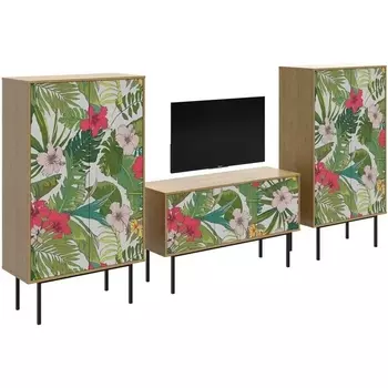 Композиция Boho Color 3 ОГОГО (арт.599568), (ЛДСП/Дуб Корбридж) ОГОГО Обстановочка!