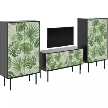 Композиция Boho Color 3 ОГОГО (арт.599573), (ЛДСП/Черный) ОГОГО Обстановочка!