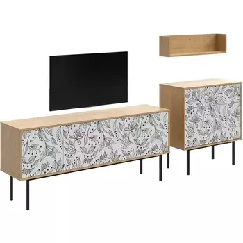 Композиция Boho Color 4 ОГОГО (арт.599576), (ЛДСП/Дуб Корбридж) ОГОГО Обстановочка!