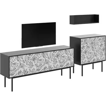 Композиция Boho Color 4 ОГОГО (арт.599582), (ЛДСП/Черный) ОГОГО Обстановочка!