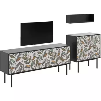 Композиция Boho Color 4 ОГОГО (арт.599583), (ЛДСП/Черный) ОГОГО Обстановочка!