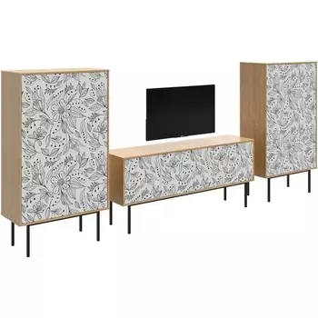 Композиция Boho Color 5 ОГОГО (арт.599588), (ЛДСП/Дуб Корбридж) ОГОГО Обстановочка!