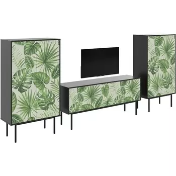 Композиция Boho Color 5 ОГОГО (арт.599597), (ЛДСП/Черный) ОГОГО Обстановочка!