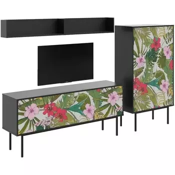 Композиция Boho Color 6 ОГОГО (арт.599610), (ЛДСП/Черный) ОГОГО Обстановочка!