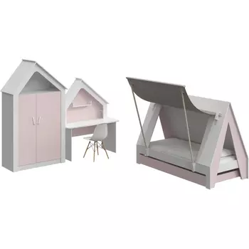 Композиция Campi №5 ОГОГО (арт.341054), (ЛДСП/Розовый) ОГОГО Обстановочка!