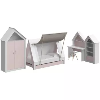 Композиция Campi №6 ОГОГО (арт.341058), (ЛДСП/Розовый) ОГОГО Обстановочка!