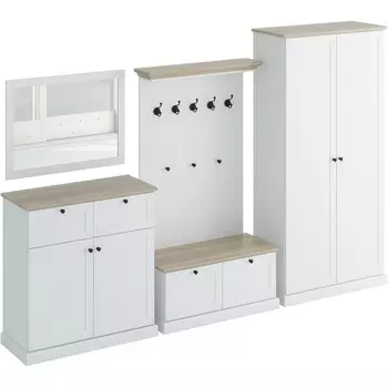 Композиция Caprio 3 ОГОГО (арт.433993), (ЛДСП,МДФ/Белый) ОГОГО Обстановочка!