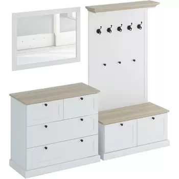 Композиция Caprio 5 ОГОГО (арт.434166), (ЛДСП,МДФ/Белый) ОГОГО Обстановочка!