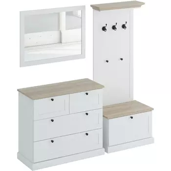 Композиция Caprio 6 ОГОГО (арт.434170), (ЛДСП,МДФ/Белый) ОГОГО Обстановочка!