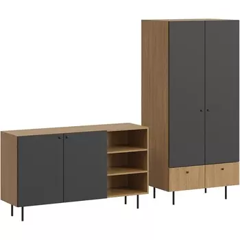 Композиция Frida 11 ОГОГО (арт.839411), (ЛДСП/Черный) ОГОГО Обстановочка!