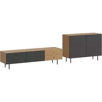 Композиция Frida 1 ОГОГО (арт.839391), (ЛДСП/Черный) ОГОГО Обстановочка!