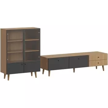 Композиция Frida 3 ОГОГО (арт.839394), (ЛДСП/Черный) ОГОГО Обстановочка!