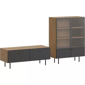 Композиция Frida 5 ОГОГО (арт.839399), (ЛДСП/Черный) ОГОГО Обстановочка!