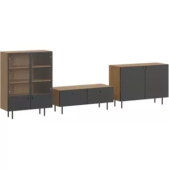 Композиция Frida 7 ОГОГО (арт.839403), (ЛДСП/Черный) ОГОГО Обстановочка!