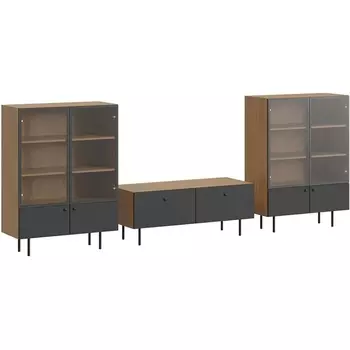 Композиция Frida 8 ОГОГО (арт.839405), (ЛДСП/Черный) ОГОГО Обстановочка!