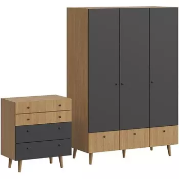 Композиция Frida 9 ОГОГО (арт.839406), (ЛДСП/Черный) ОГОГО Обстановочка!