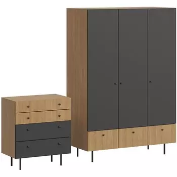 Композиция Frida 9 ОГОГО (арт.839407), (ЛДСП/Черный) ОГОГО Обстановочка!