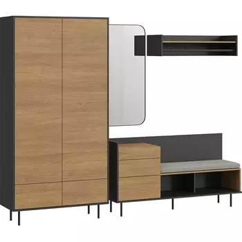 Композиция Look 12 ОГОГО (арт.843430), (ЛДСП/Черный) ОГОГО Обстановочка!