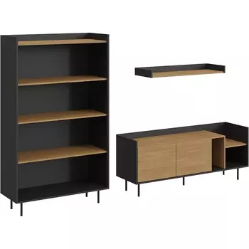 Композиция Look 17 (ЛДСП/Светлое дерево) ОГОГО Обстановочка! арт.846112