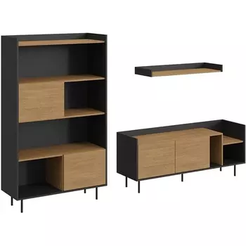 Композиция Look 18 (ЛДСП/Черный) ОГОГО Обстановочка! арт.846113