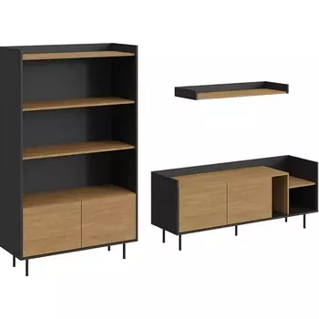 Композиция Look 19 (ЛДСП/Черный) ОГОГО Обстановочка! арт.846115