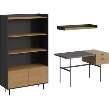 Композиция Look 21 (ЛДСП/Черный) ОГОГО Обстановочка! арт.848786