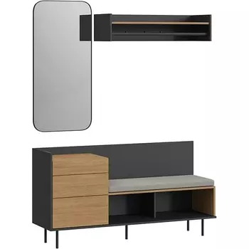 Композиция Look 7 ОГОГО (арт.843425), (ЛДСП/Черный) ОГОГО Обстановочка!