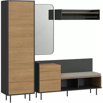 Композиция Look 9 ОГОГО (арт.843427), (ЛДСП/Черный) ОГОГО Обстановочка!