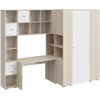 Композиция Play 22 ОГОГО (арт.853136), (ЛДСП/Белый,Ясень Коимбра) ОГОГО Обстановочка!