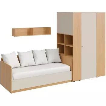 Композиция Play 2 ОГОГО (арт.853074), (ЛДСП/Бежевый,Дуб Корбридж) ОГОГО Обстановочка!