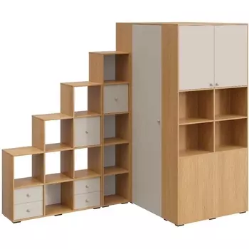 Композиция Play 4 ОГОГО (арт.853094), (ЛДСП/Бежевый,Дуб Корбридж) ОГОГО Обстановочка!