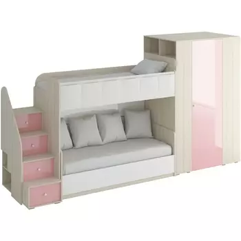 Композиция Play 6 ОГОГО (арт.342409), (ЛДСП/Розовый) ОГОГО Обстановочка!