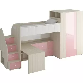 Композиция Play 7 ОГОГО (арт.342399), (ЛДСП/Розовый) ОГОГО Обстановочка!