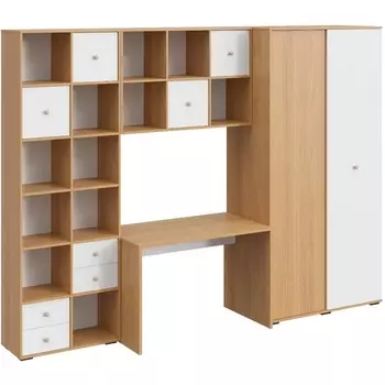 Композиция Play 8 ОГОГО (арт.853077), (ЛДСП/Белый,Дуб Корбридж) ОГОГО Обстановочка!