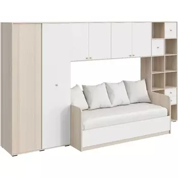 Композиция Play 9 ОГОГО (арт.853095), (ЛДСП/Белый,Ясень Коимбра) ОГОГО Обстановочка!