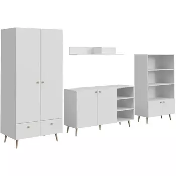 Композиция Rili 3 ОГОГО (арт.855070), (ЛДСП/Белый) ОГОГО Обстановочка!