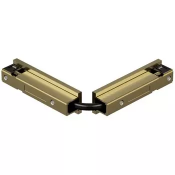 Коннектор для трека Denkirs Shine Base TR5724-SB 90° стена-потолок с поворотом трека под произвольным углом, сатинированная латунь