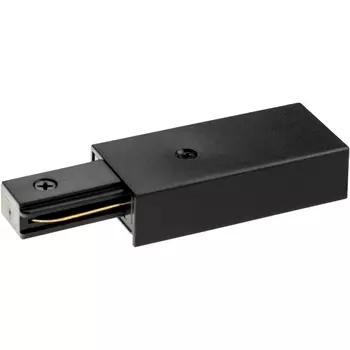 Коннектор питания для шинопровода, прямой, пластик/медь, черный Ritter Artline 59756 2