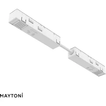 Коннектор питания прямой гибкий 5см Exility белый Maytoni Accessories for tracks Exility TRA034CPC-42W-5