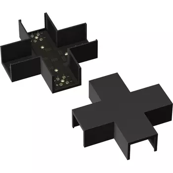 Коннектор питания X-образный Elasity Maytoni Accessories for tracks Elasity TRA160CX-11B