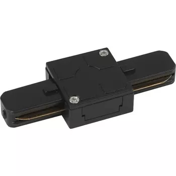 Коннектор прямой TR7-C 2W I BK для однофазного шинопровода черный Б0032180 ЭРА