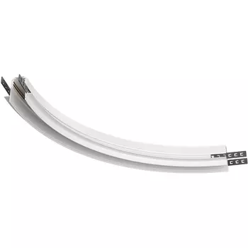 Коннектор радиусный R300 Exility встраиваемый белый (магнитный) Maytoni Technical TRA044-angle-W