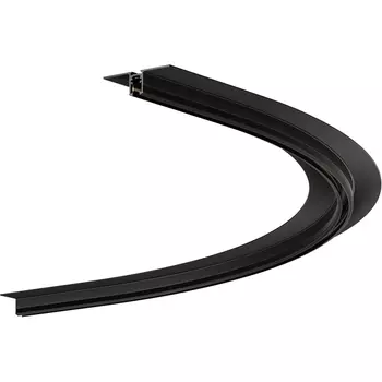 Коннектор радиусный R900 встраиваемый под ГКЛ 9,5мм черный Maytoni Accessories for tracks Levity TRA184-R900-12B