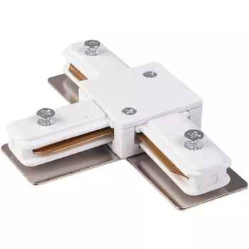 Коннектор Т-образный для однофазного шинопровода белый Elektrostandard Track Rail WH Surface TRC-1-1-T-WH