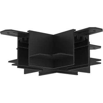 Коннектор трека X-образный Denkirs TR2114-BK