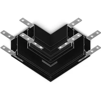 Коннектор угловой для магнитного шинопровода в натяжной потолок Ambrella TRACK SYSTEM GL1046